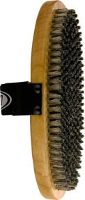 KUU-Oval Stainless Brush (8" x 3 .5" ) With Adjustable Hand Strap.