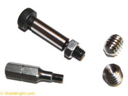 Threaded 5mm Stainless Steel Insert Installation Screw and 3mm Hex Driver Bit