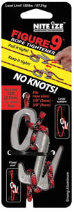Nite Ize-Large Figure 9 w/Rope-Silver