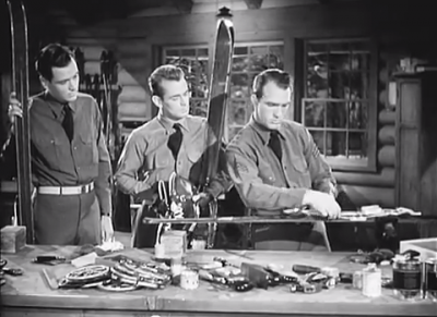 Skis, boots. binding and tuning video from 1941